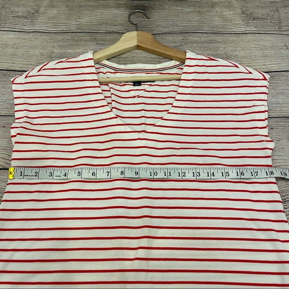 TOMMY HILFIGER Red and White Striped Shift Dress - Picture 7 of 11